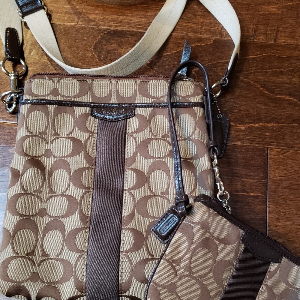 Coach crossbody with wallet